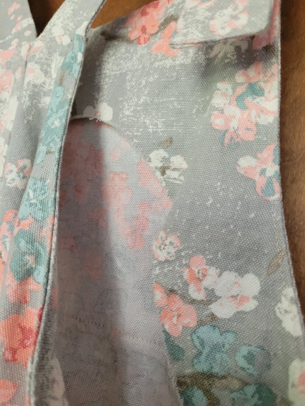 Handmade floral romper, size 6 - Picture 3 of 4